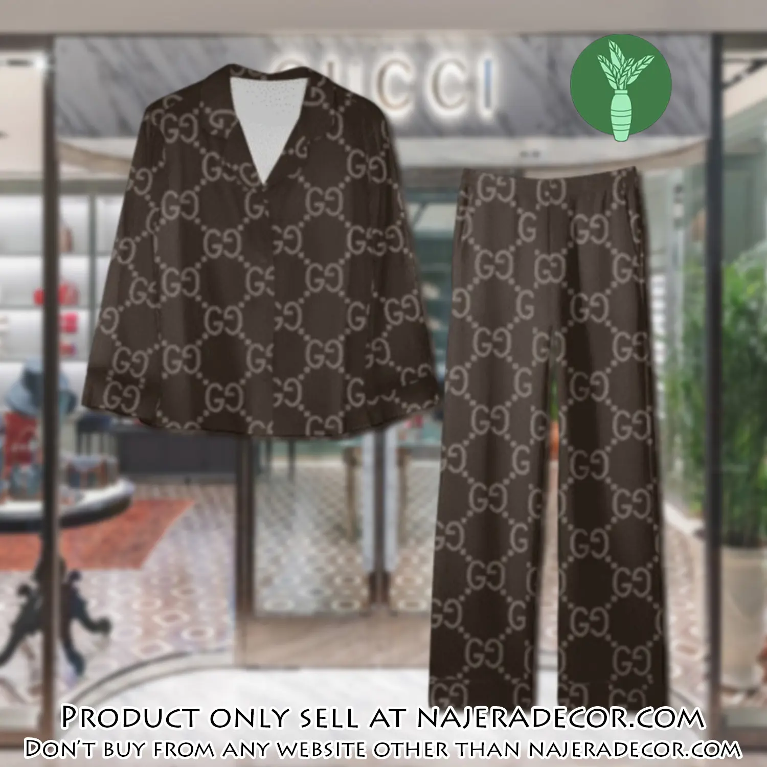 Trending luxury gc satin pajama set pjs1064 njr3811730